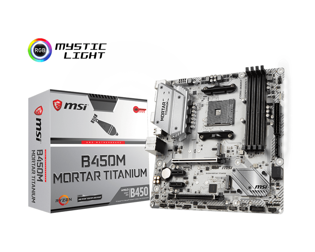 Msi B450m Mortar Titanium – product image