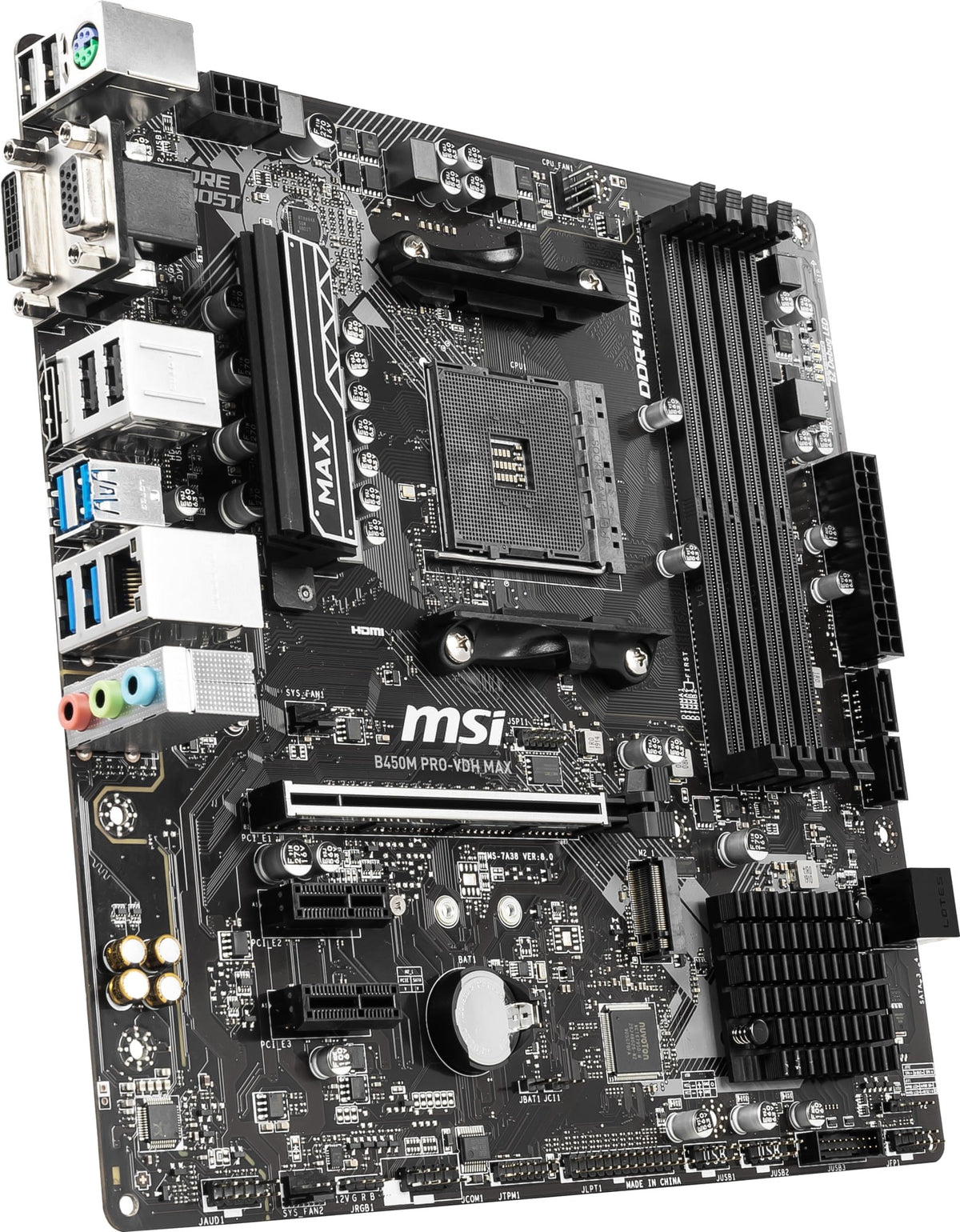 Msi B450m PRO-VDH Max – product view 4
