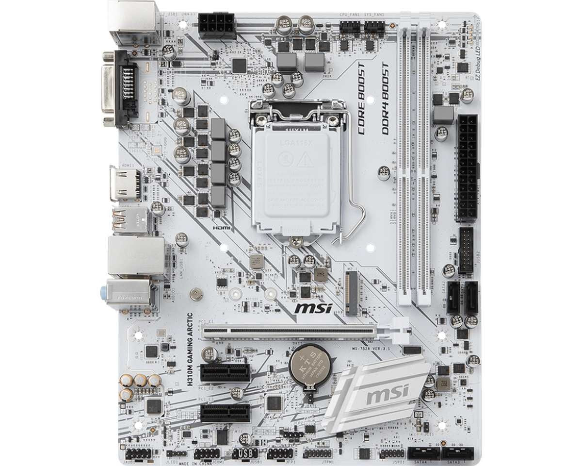 MSI H310m Artic Gaming