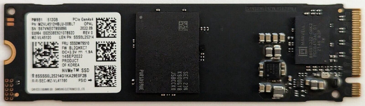 Samsung 512GB Gen4 PM9B1 NVMe – product image