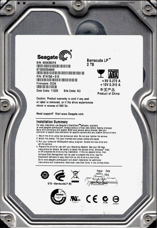 Seagate 2TB 3.5'' Barracuda