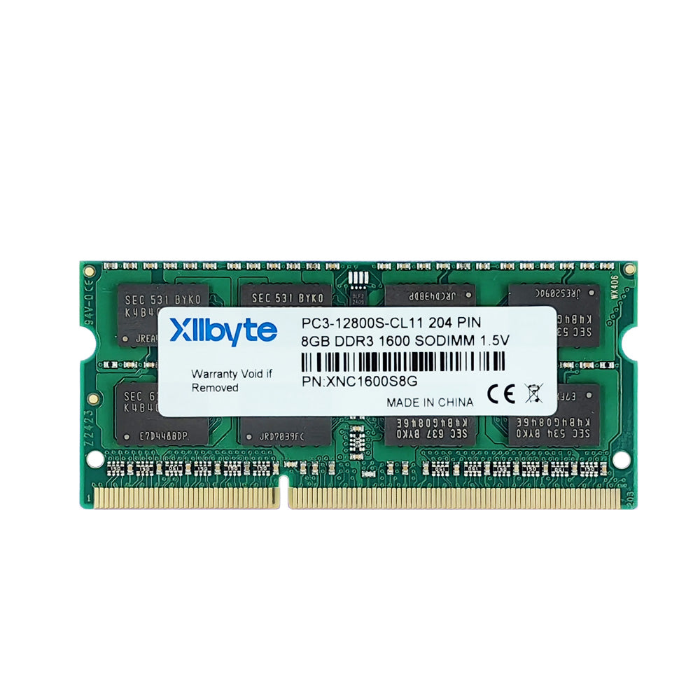 Xllbyte 8GB 1600Mhz DDR3 Laptop Ram