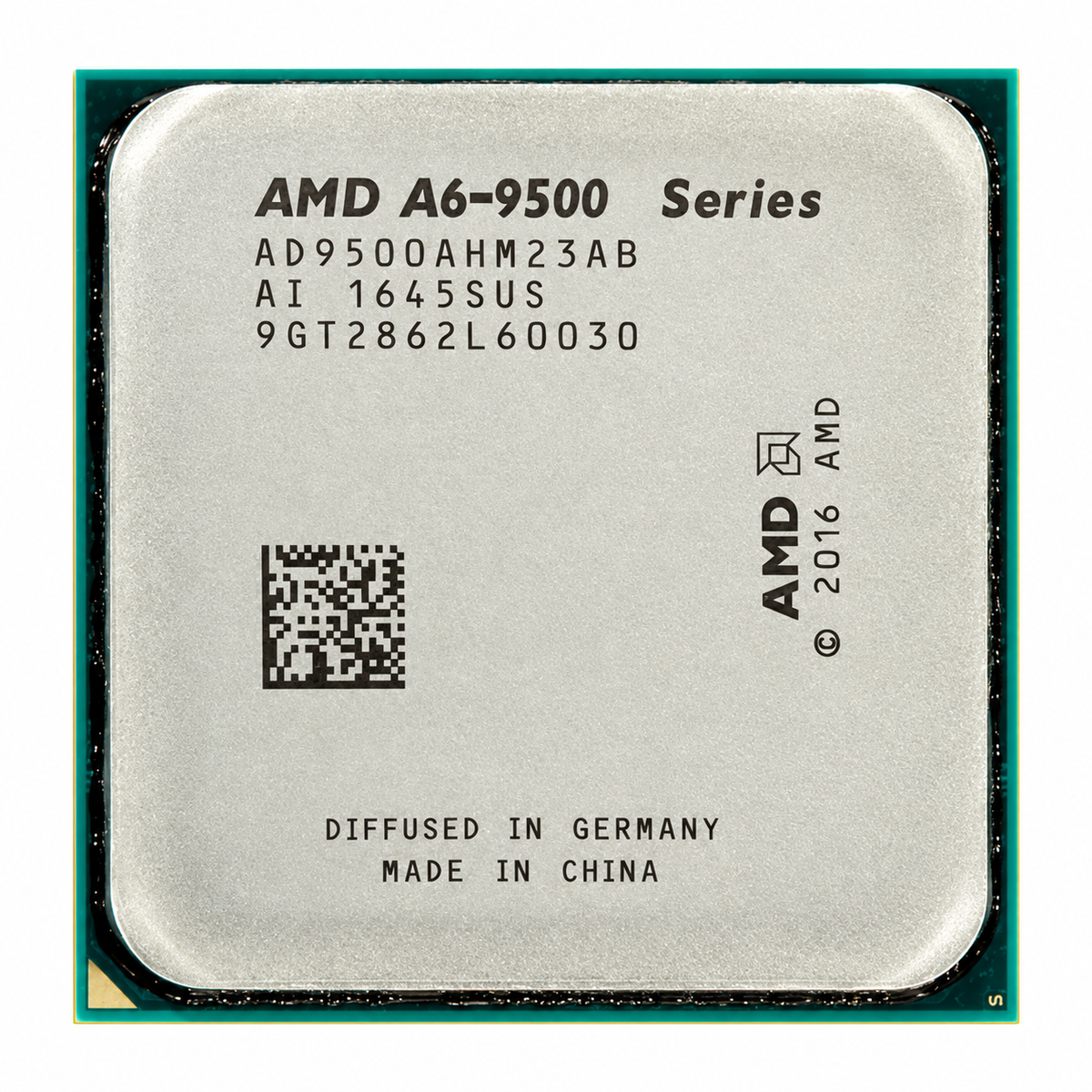AMD A6-9500 AM4 desktop processor – stock illustration