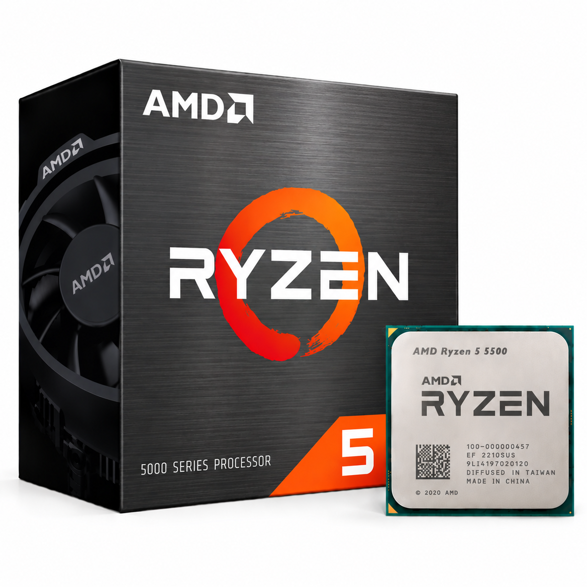 AMD Ryzen 5 5500 Desktop Processor with box