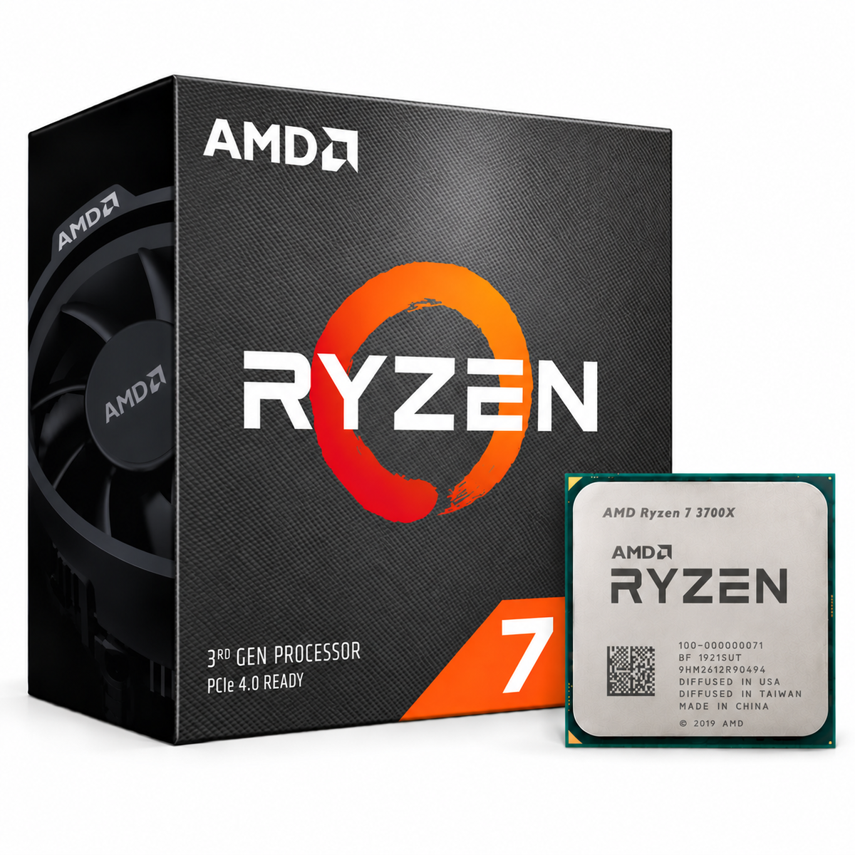 AMD Ryzen 7 3700X Desktop Processor with box