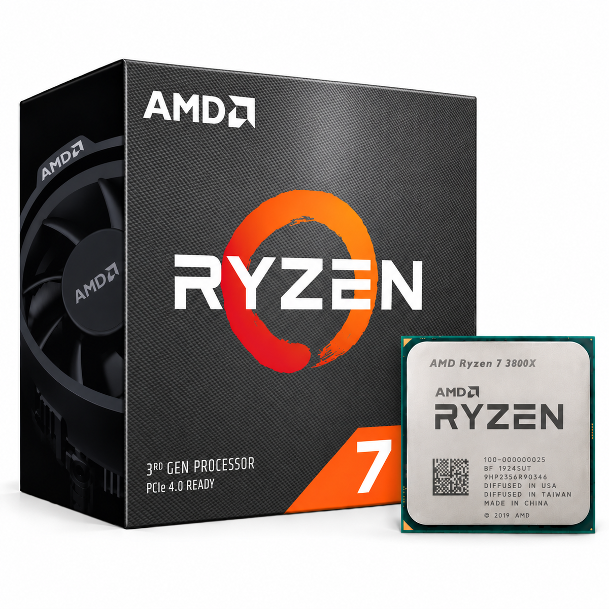 AMD Ryzen 7 3800X Desktop Processor with box