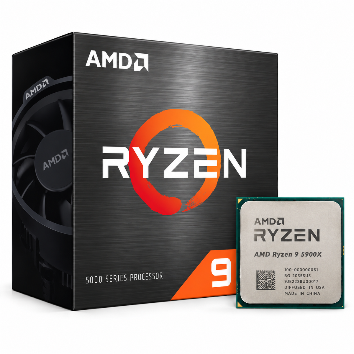 AMD Ryzen 9 5900X Desktop Processor with box