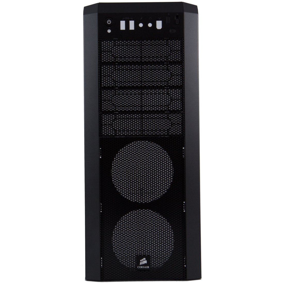 Corsair Carbide 500R black front fascia and front fan area
