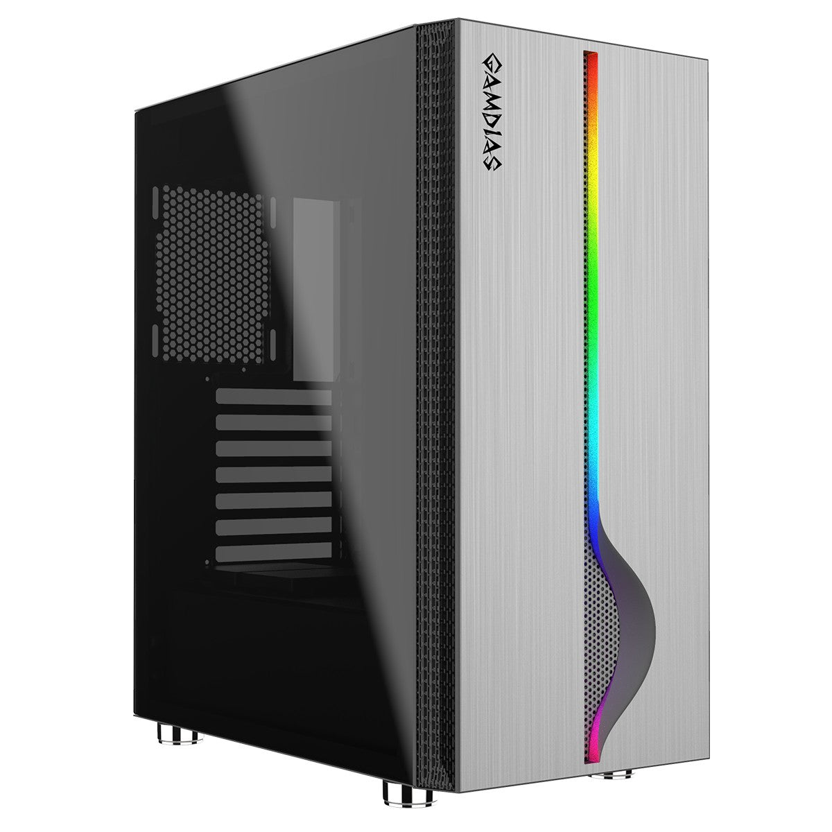 GAMDIAS MARS M1 ATX Mid-Tower PC Case clean stock image
