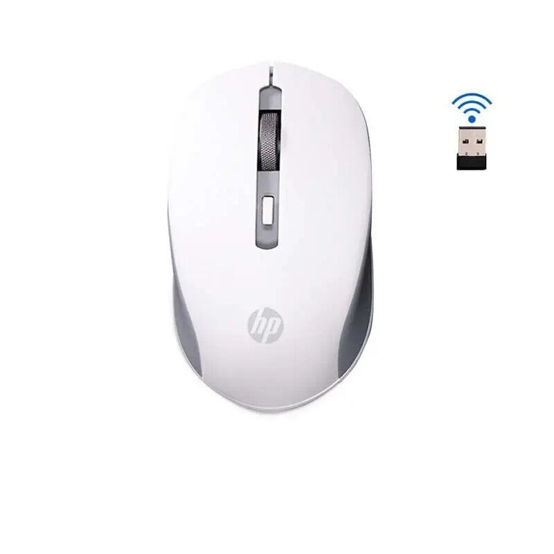 HP S1000 Plus wireless mouse white with USB receiver