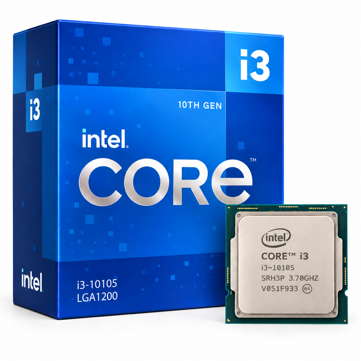 Intel Core i3-10105 processor with 10th Gen Intel Core i3 retail box