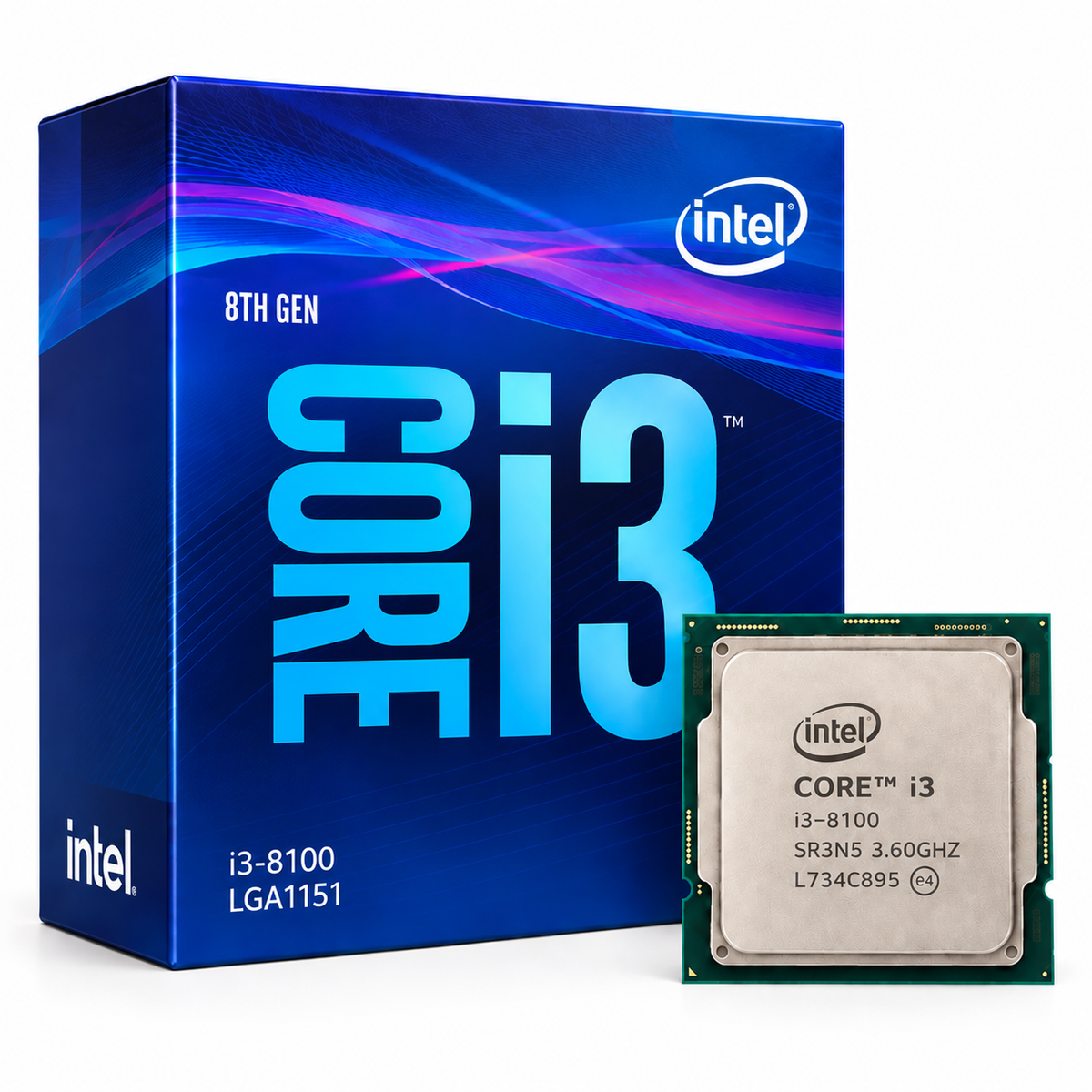 Intel Core i3-8100 Desktop Processor with box