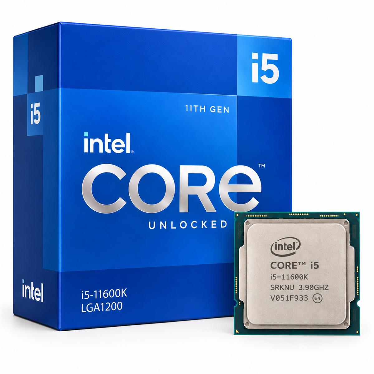 Intel Core i5-11600K processor with 11th Gen Intel Core i5 retail box