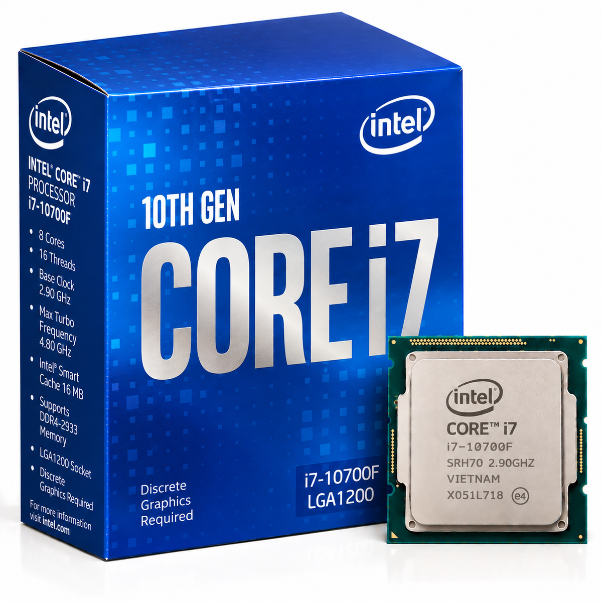 Intel Core i7-10700F Desktop Processor with box