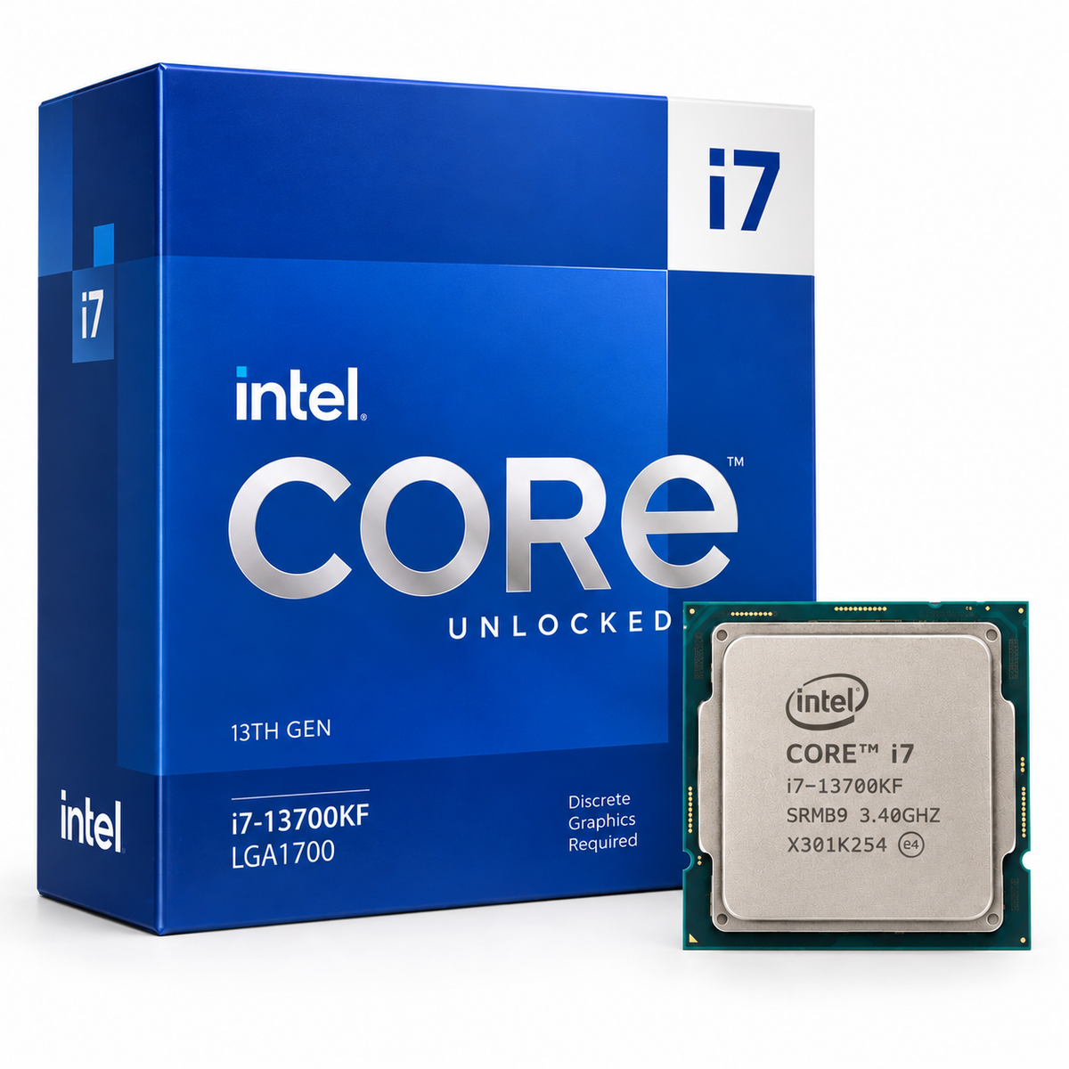 Intel Core i7-13700KF processor with 13th Gen Intel Core i7 retail box
