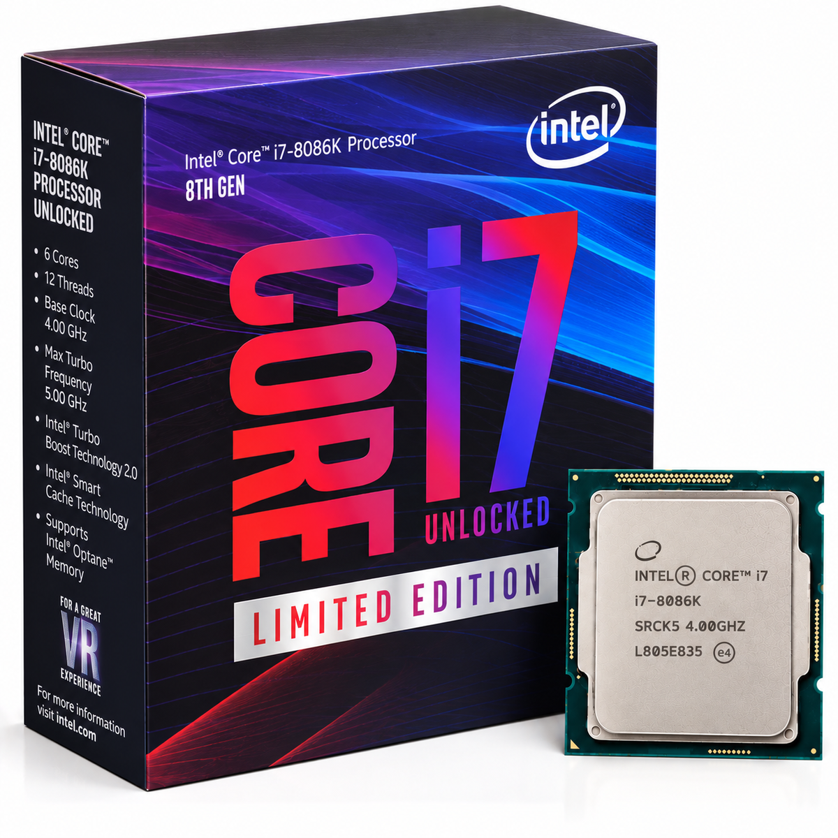 Intel Core i7-8086K Limited Edition Desktop Processor with box