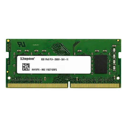 Kingston 8GB DDR4-2666 1Rx8 SO-DIMM laptop RAM front stock image