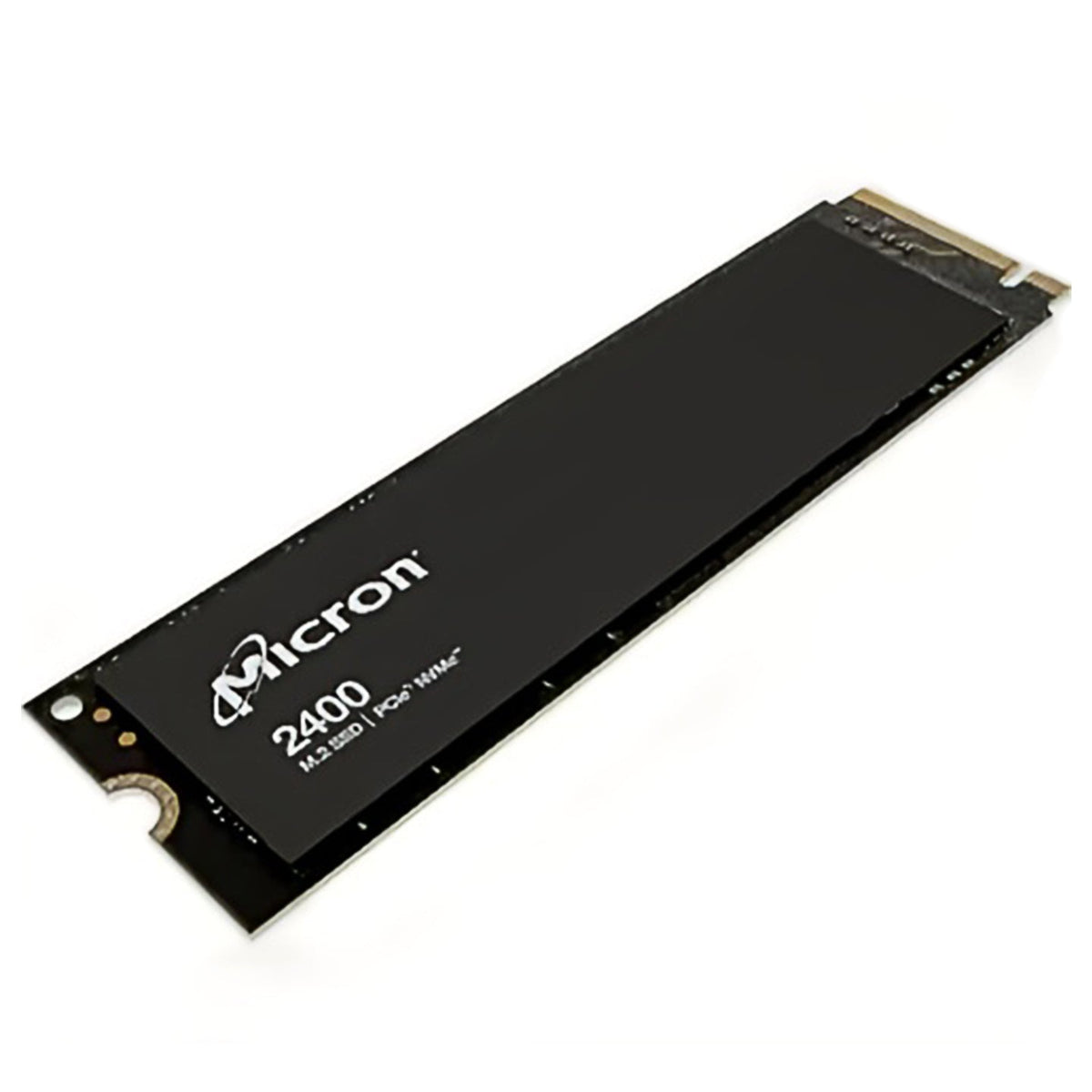 Micron 2400 series 1TB NVMe M.2 2280 stock illustration on white background
