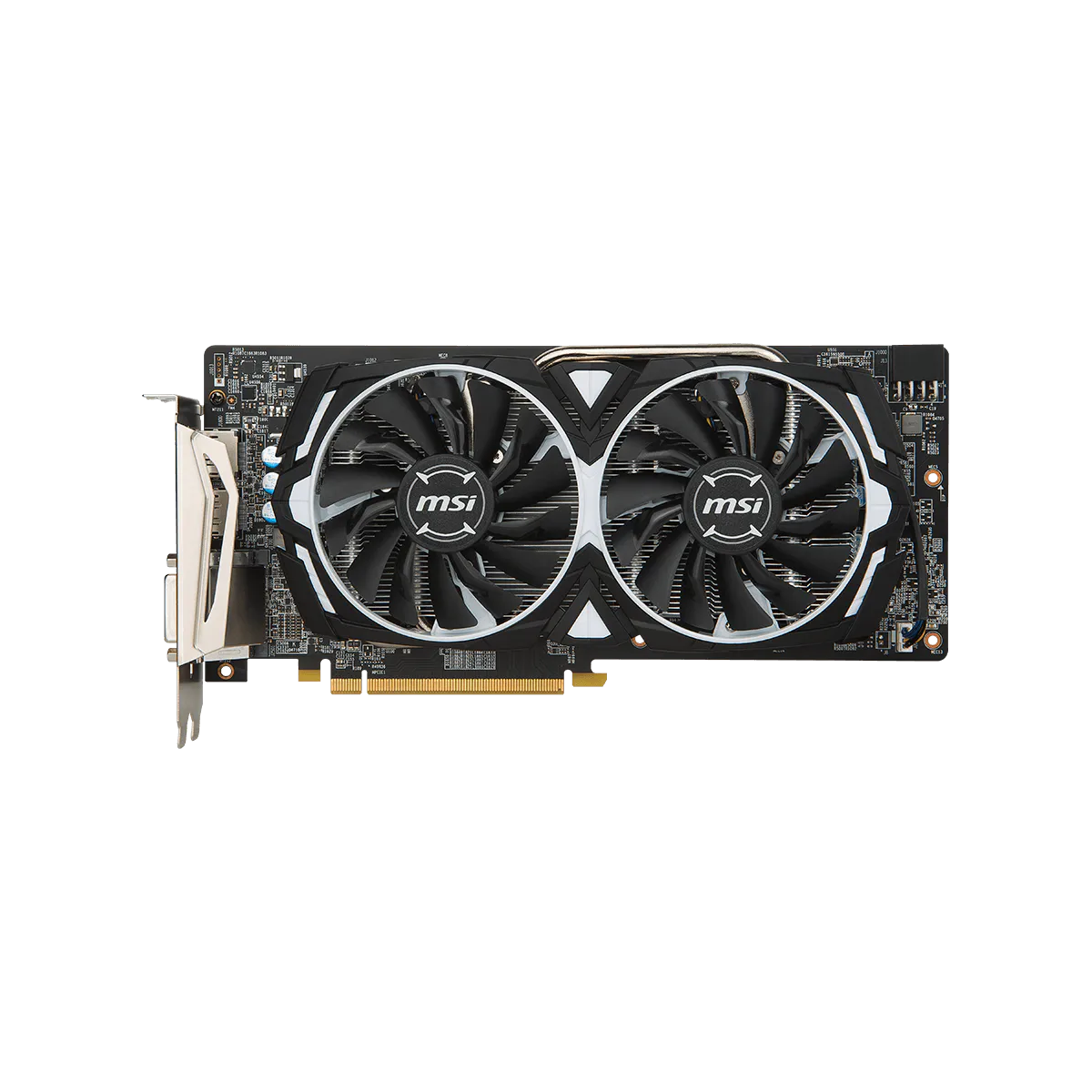 MSI Radeon RX 580 Armor 8GB graphics card — front