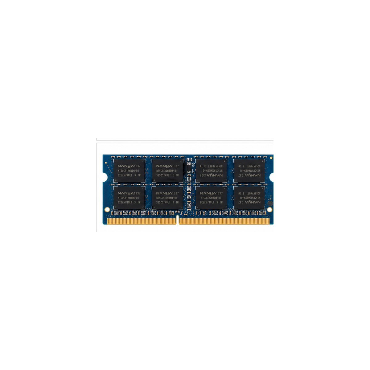 Nanya NT8GC64B8HB0NS-DI 8GB DDR3 laptop RAM reverse view