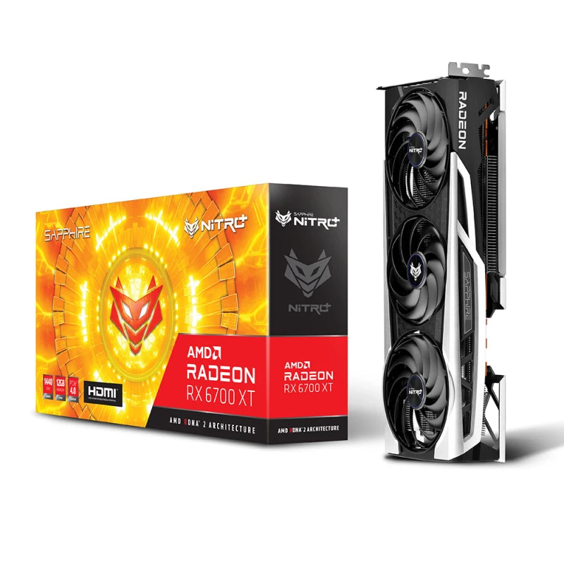 Sapphire NITRO+ Radeon RX 6700 XT 12GB graphics card with retail box