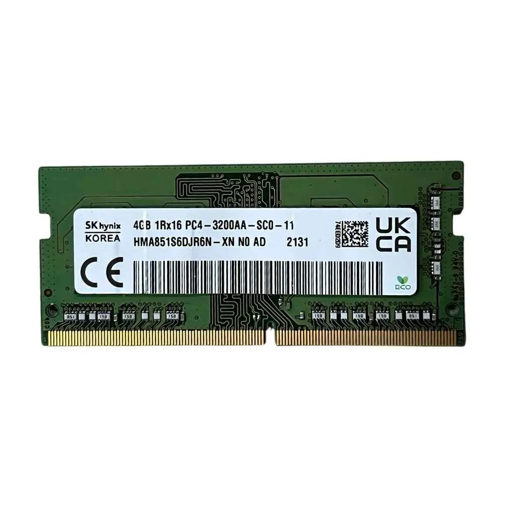 SK Hynix 4GB DDR4-3200 260-pin SO-DIMM laptop RAM clean white background