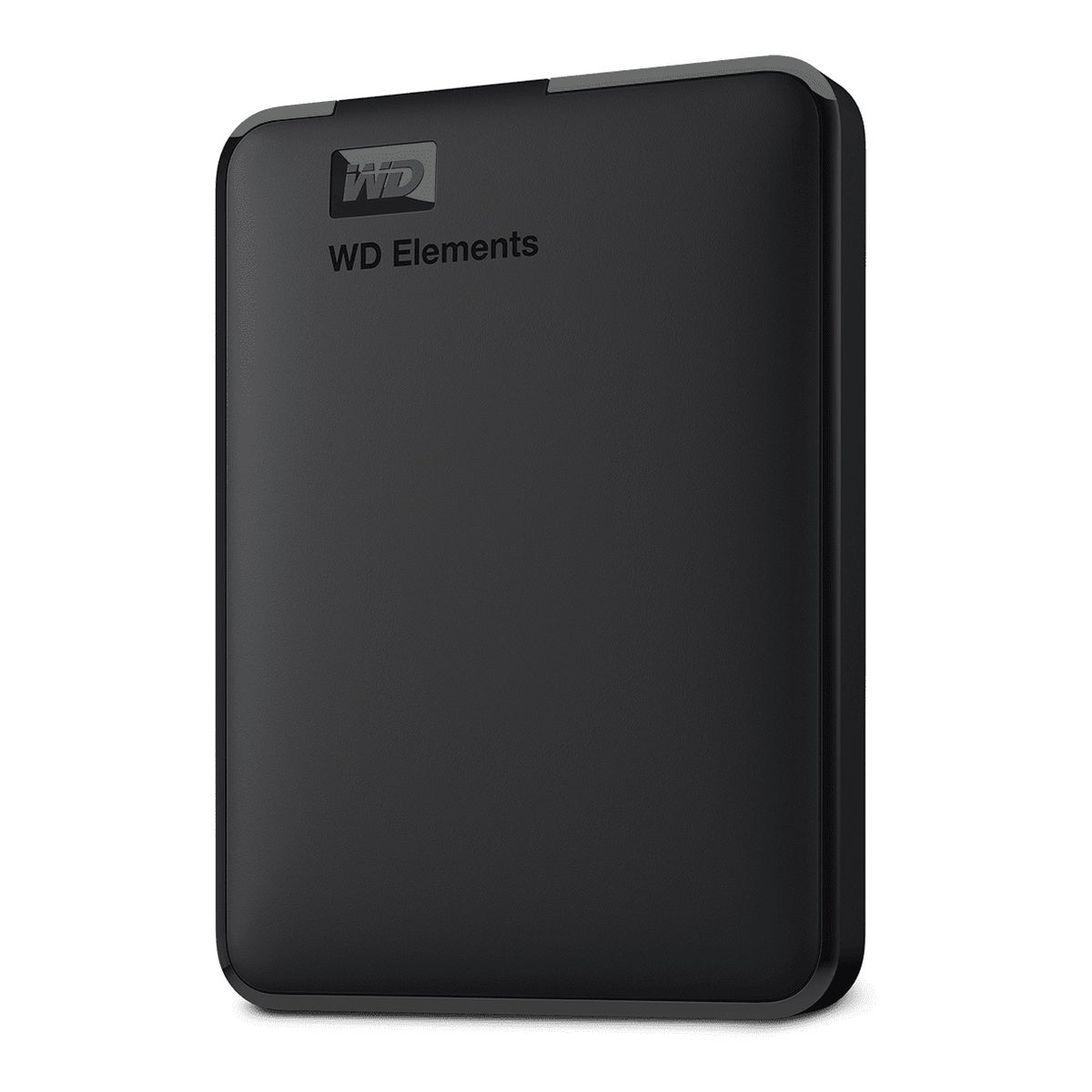 Western Digital WD Elements Portable 1TB external hard drive – left view
