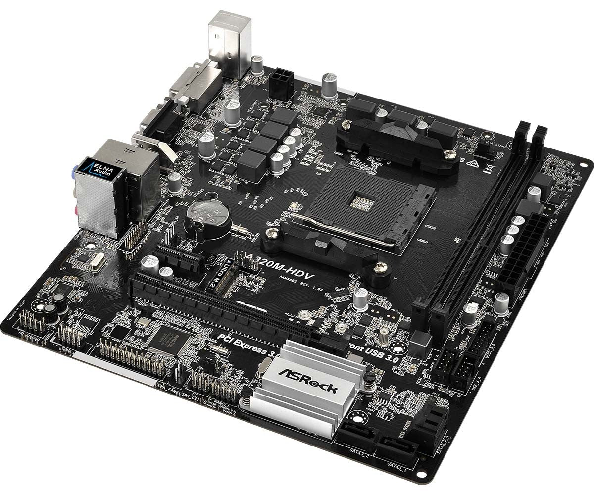 Asrock A320m-Hdv – product view 4