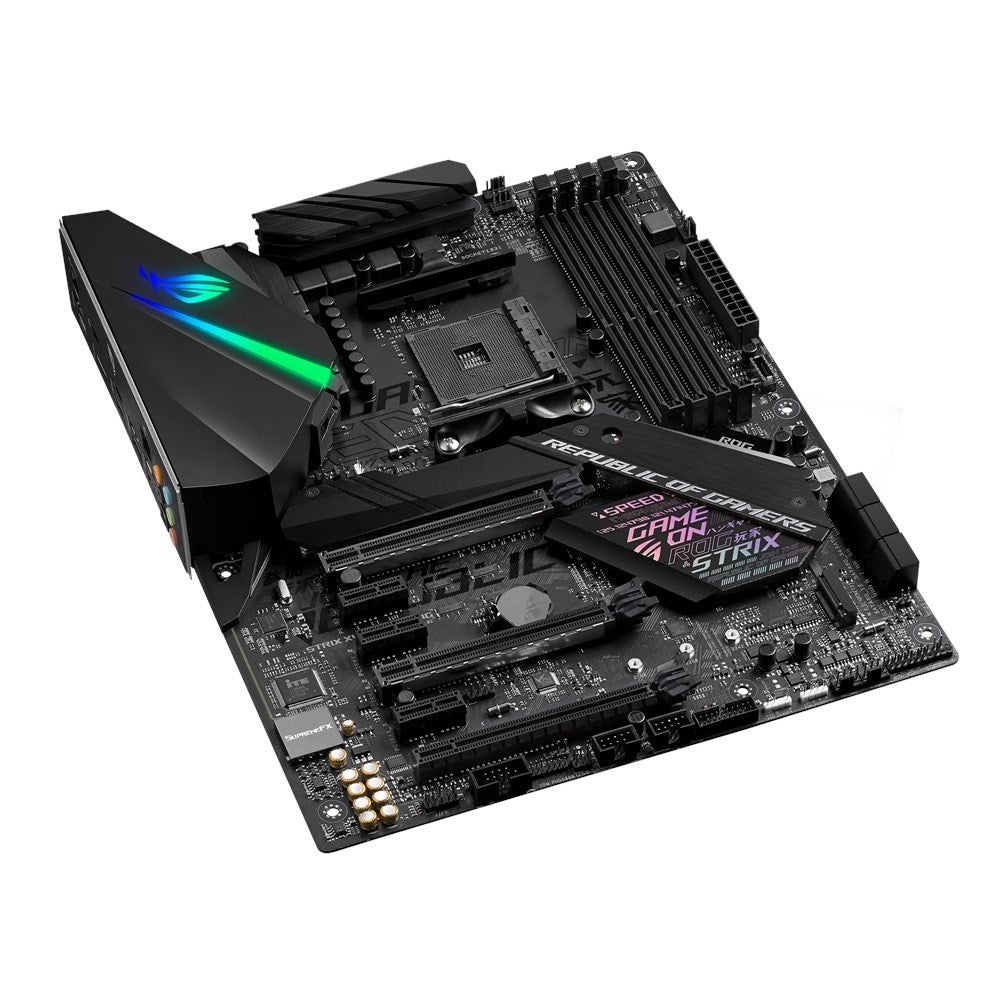 ASUS ROG Strix X470-F Gaming Motherboard – product view 3