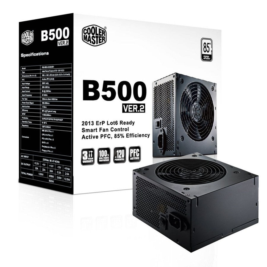 Cooler Master B500 Ver.2 500W 80 Plus Power Supply