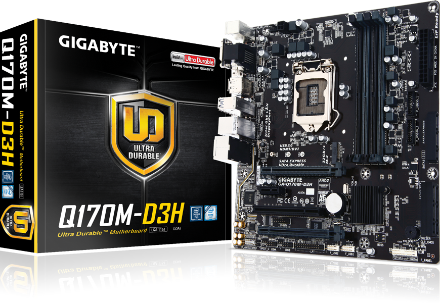 Gigabyte GA-Q170m-D3H – product image