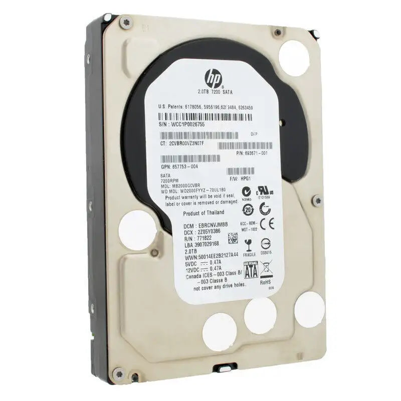 HP 2TB 3.5" Black