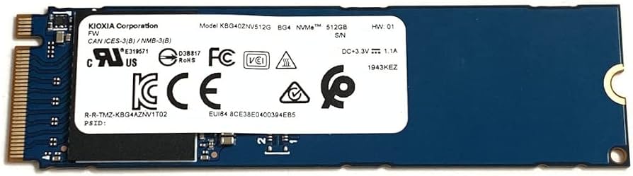 Kioxia 512GB BG4 NVMe