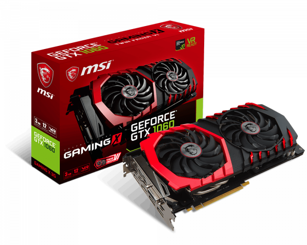 Msi Gtx 1060 3G Gaming X – product image