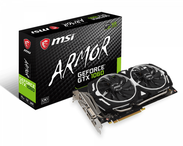 MSI GTX 1060 6G Armor – product image