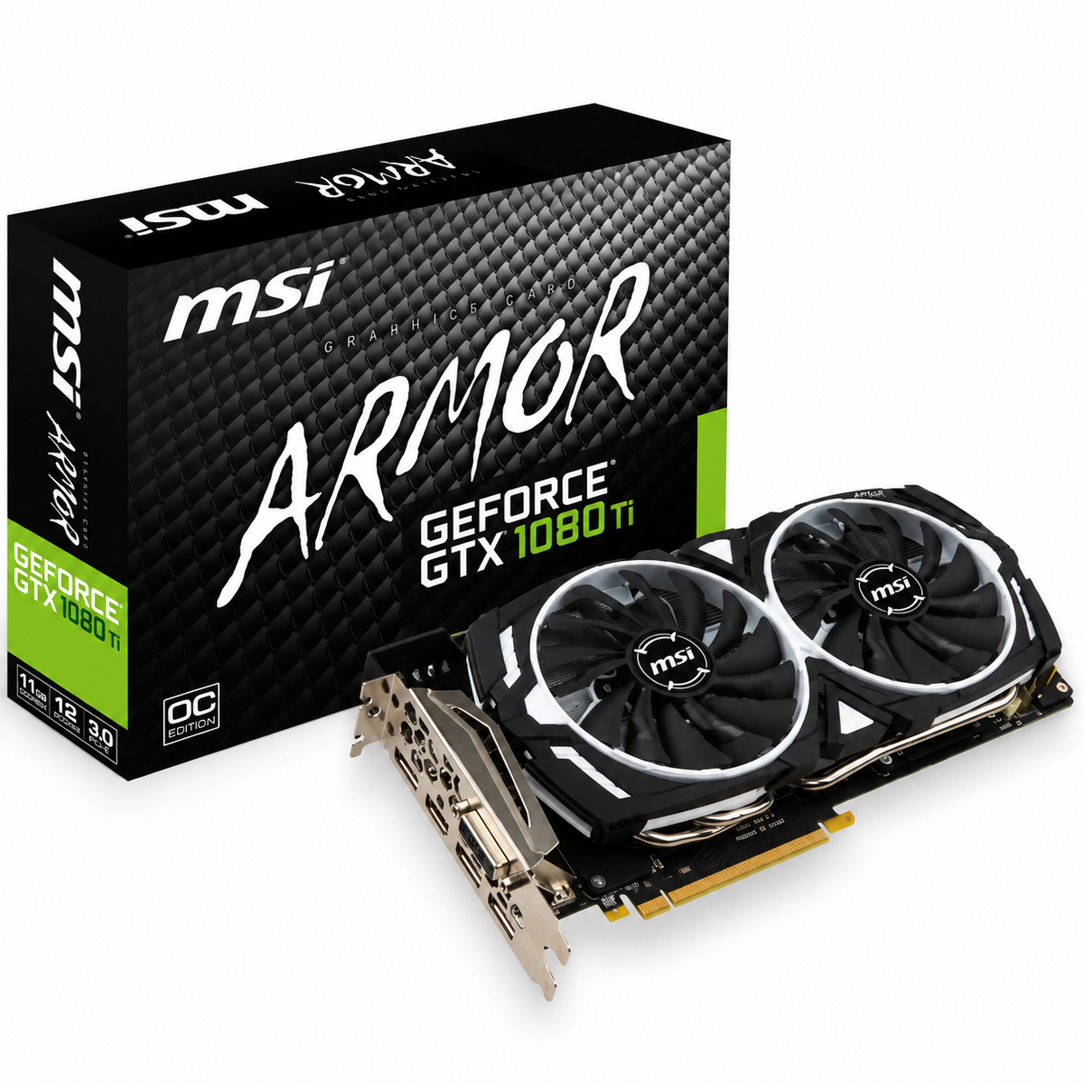 MSI GeForce GTX 1080 Ti ARMOR 11G OC Graphics Card