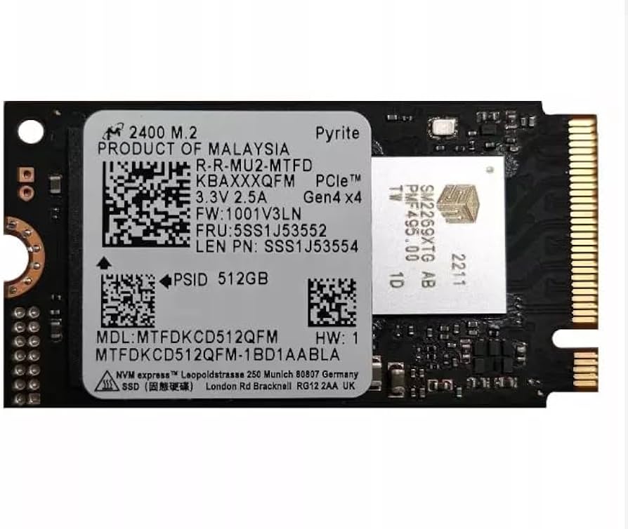 Micron 512GB 2242 NVMe
