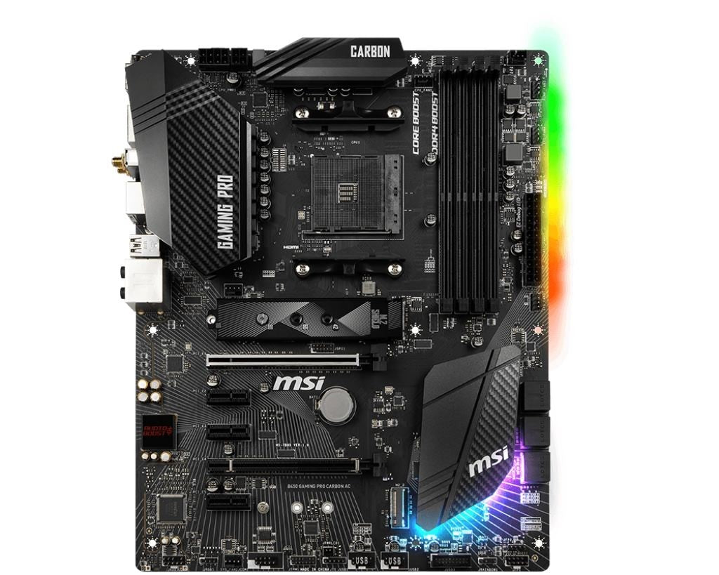 MSI B450 Gaming Pro Carbon AC Wifi – product view 2