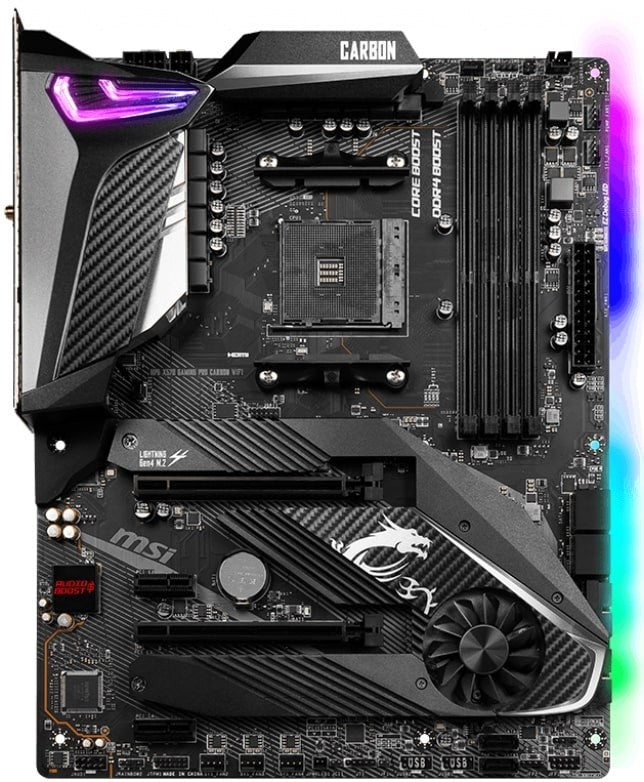 MSI X570 Mpg Pro Carbon Wifi – product view 4