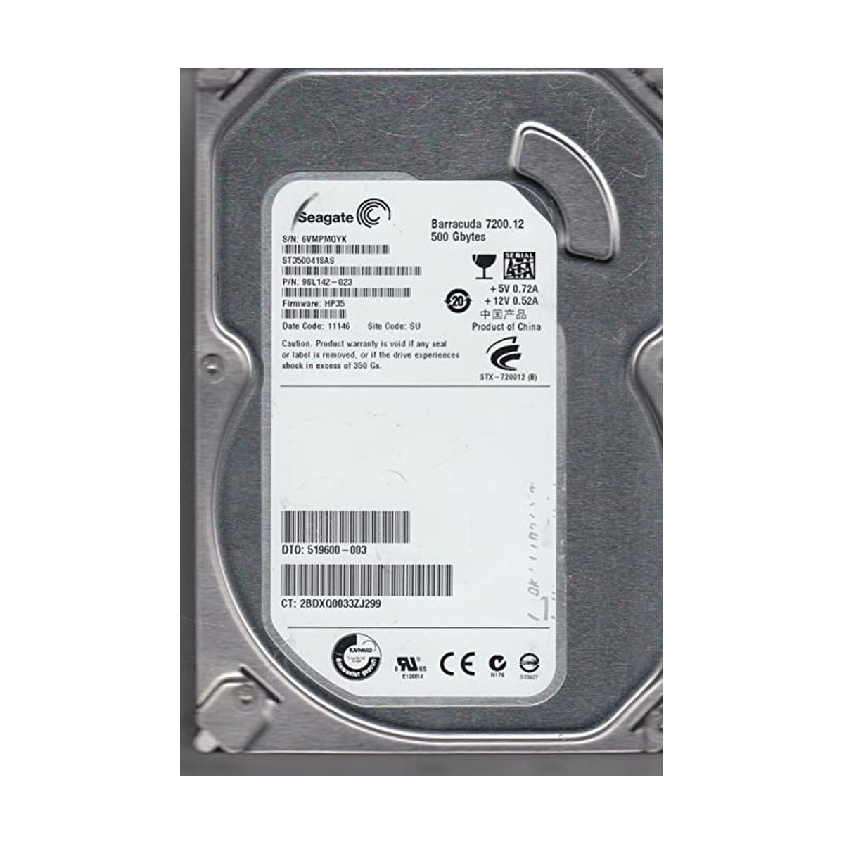 Seagate 500GB Barracuda 3.5'' – product image