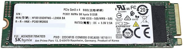 Sk Hynix 512GB PC601 NVMe SSD