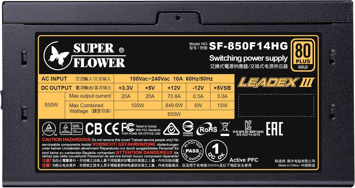 Super Flower 850w 80+ Gold