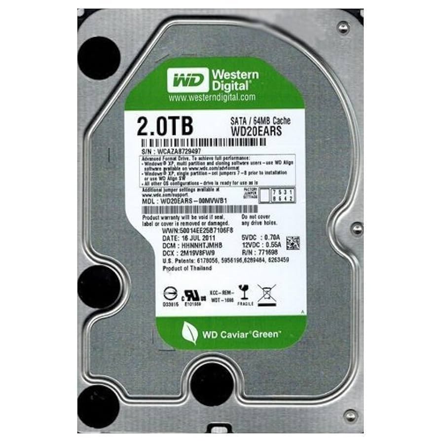 Western Digital 2TB 3.5" Green