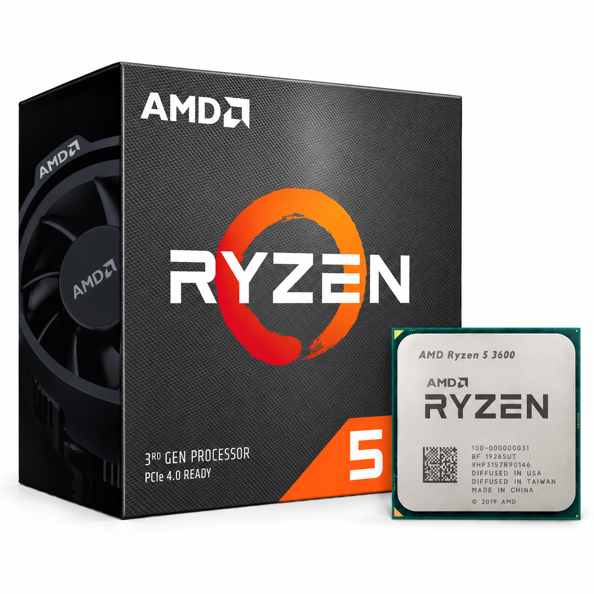 AMD Ryzen 5 3600 Desktop Processor with box