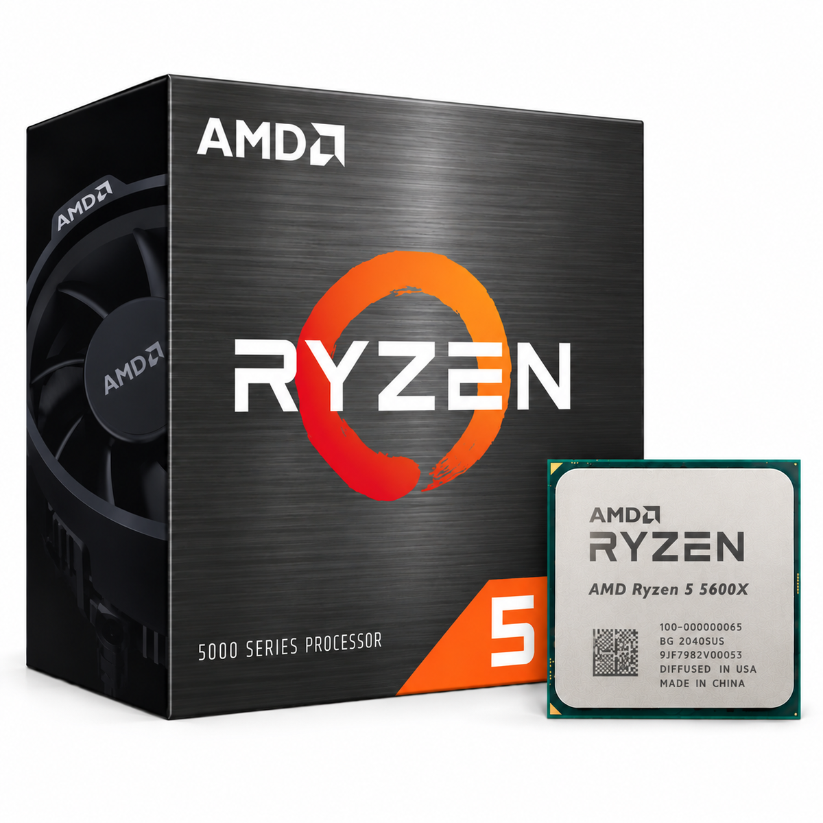 AMD Ryzen 5 5600X Desktop Processor with box