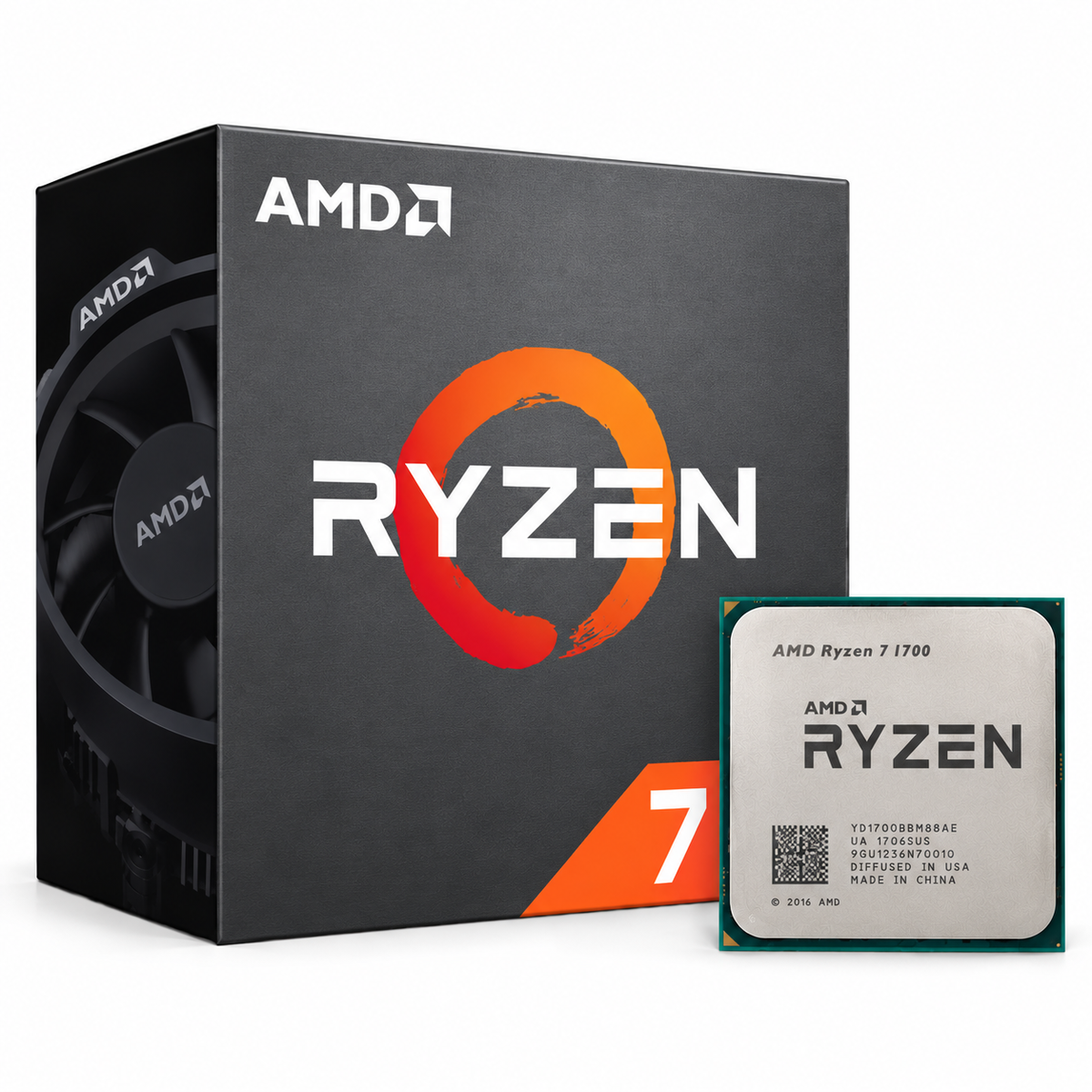 AMD Ryzen 7 1700 Desktop Processor with box