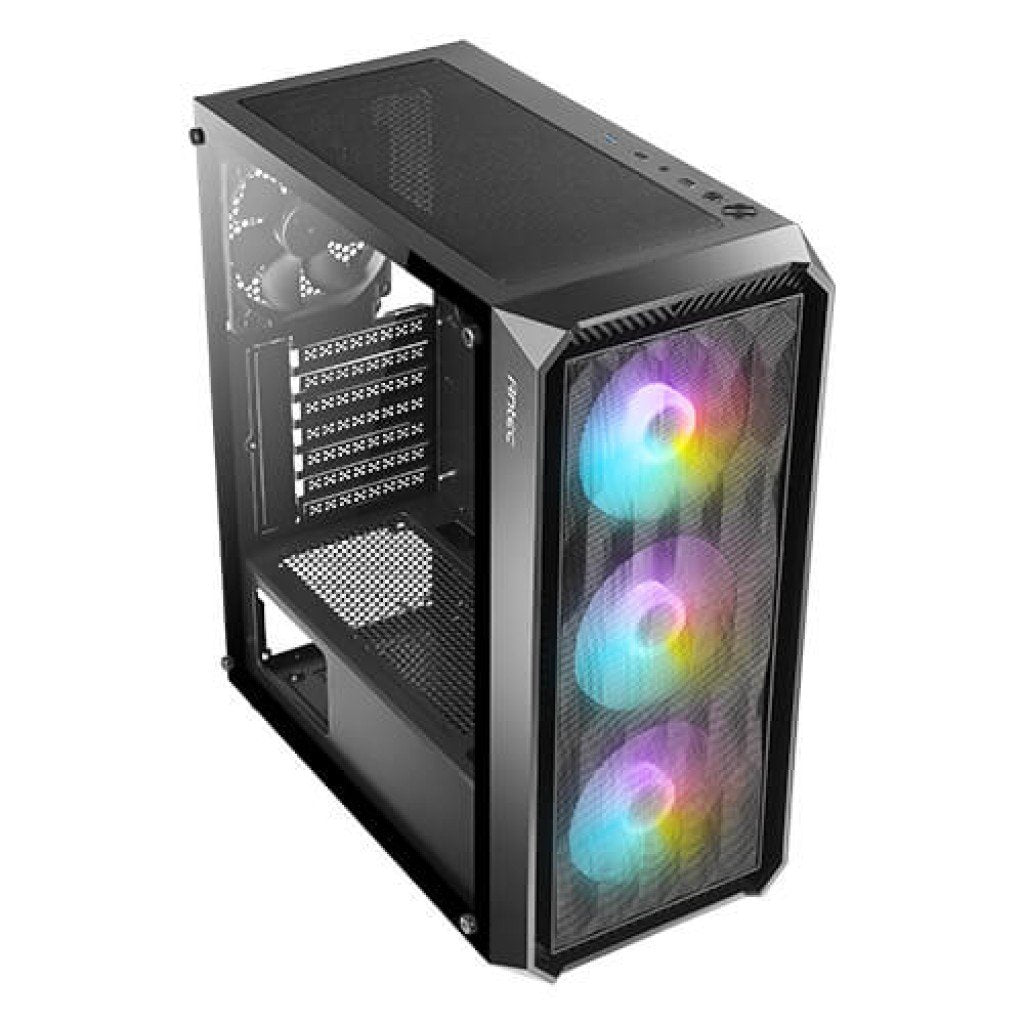 Antec NX292 Black Gaming Case top side angle