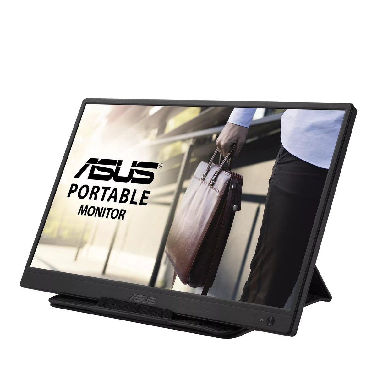 ASUS ZenScreen MB165B portable monitor angled view
