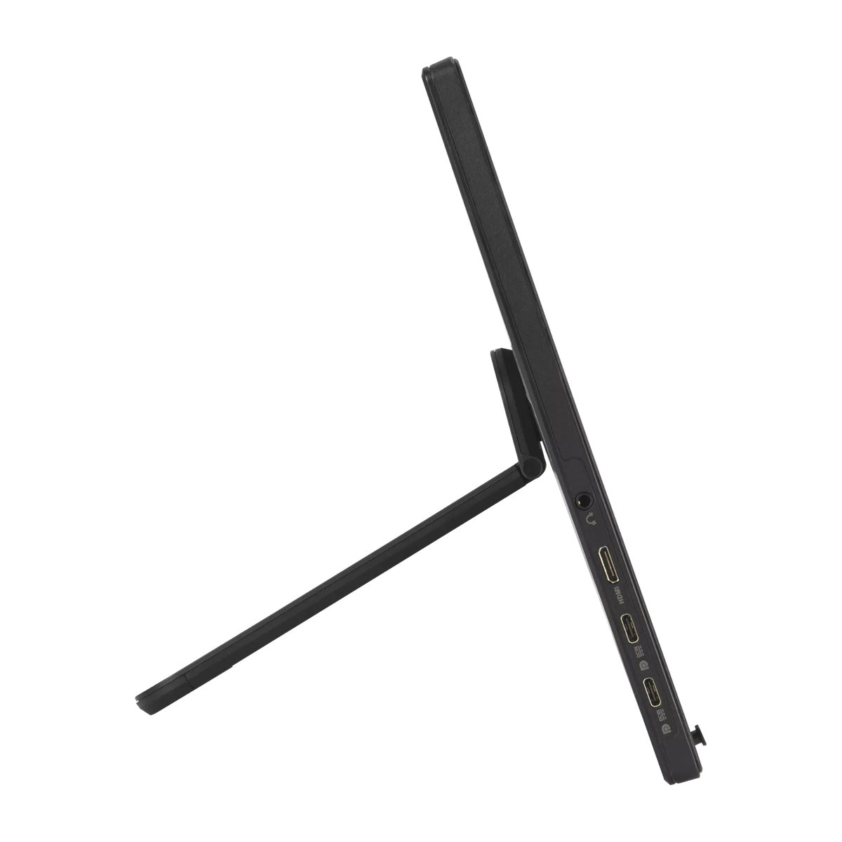 ASUS ZenScreen MB169CK side view showing ports and kickstand