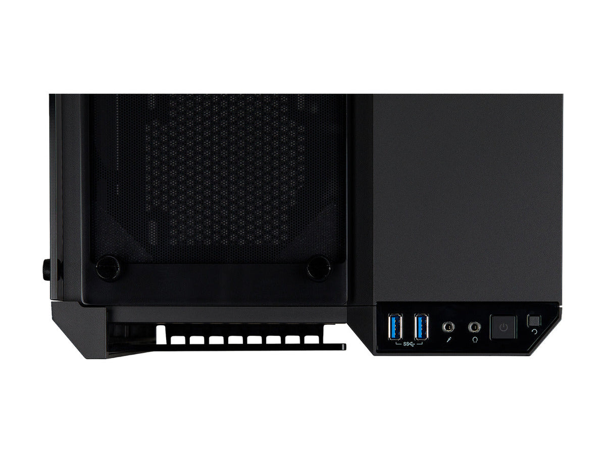 Corsair Crystal 280X RGB Black case interior view